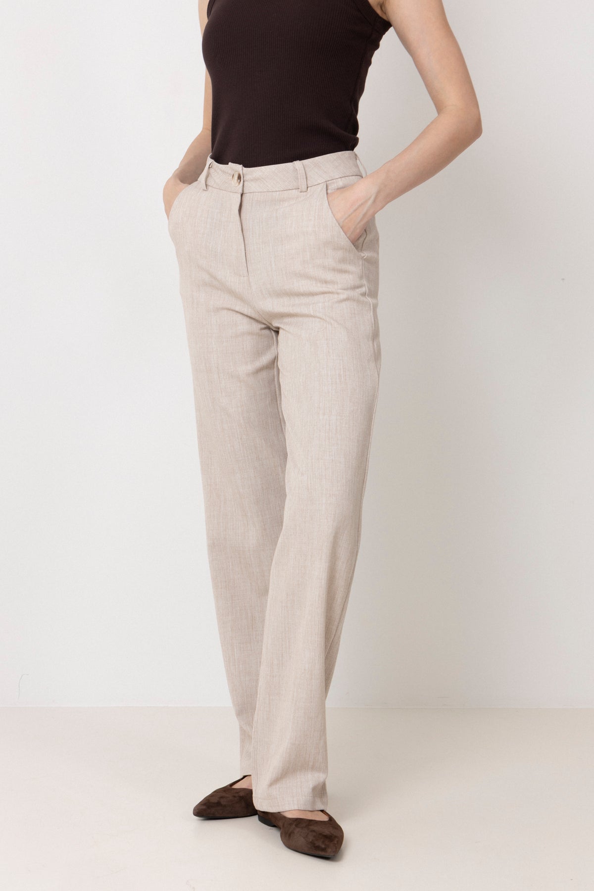 Signatureic Pants - Beige