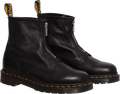 1460 Soft Leather Zip Up Boots - Black Virginia