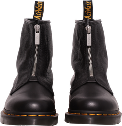 1460 Soft Leather Zip Up Boots - Black Virginia