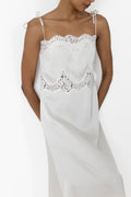 Solvei Midi Strap Dress - Pearl