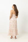 Leona Cotton Maxi Dress - Pink Floral