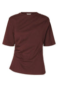 Woline Light Twist Tee - Cherry Mahogany