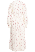 Adelic Long Dress - Off White Vintage Rose