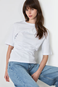 Woline Light Twist Tee - Bright White