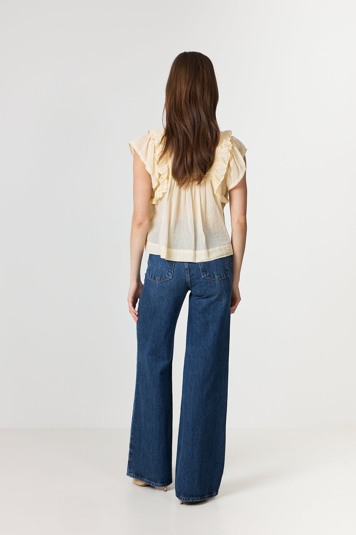 Jayla S Voile Top - Butter Yellow