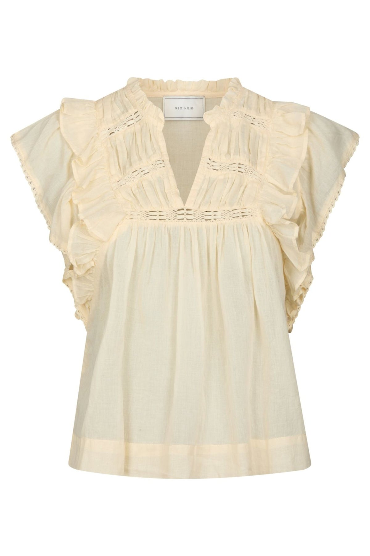Jayla S Voile Top - Butter Yellow