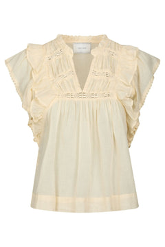 Jayla S Voile Top - Butter Yellow