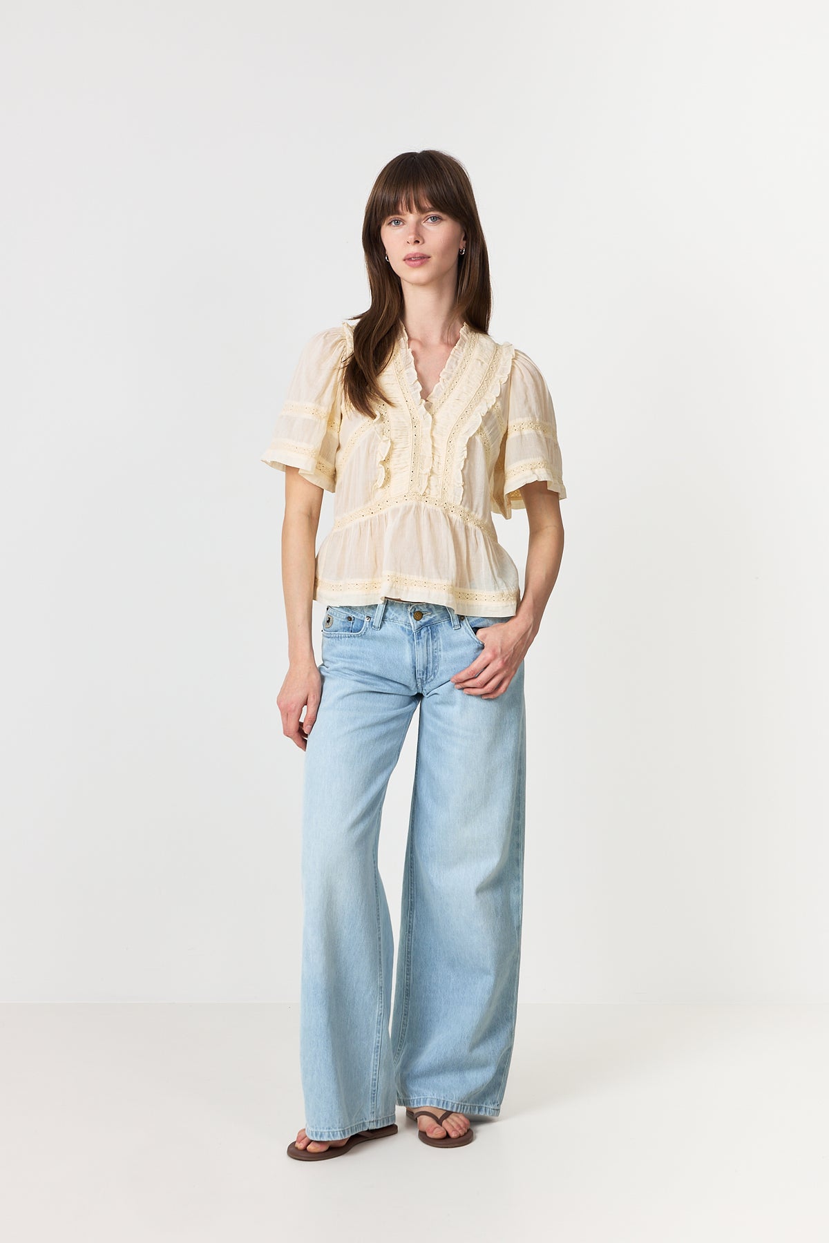 Evienne S Voile Top - Butter Yellow