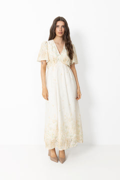 Serna Gardenia Dress - Light Yellow
