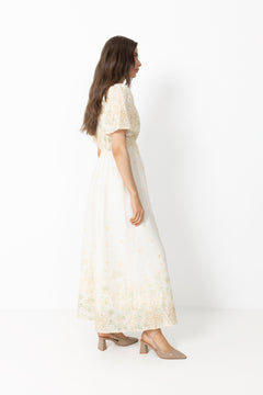 Serna Gardenia Dress - Light Yellow