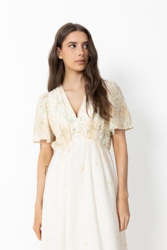 Serna Gardenia Dress - Light Yellow