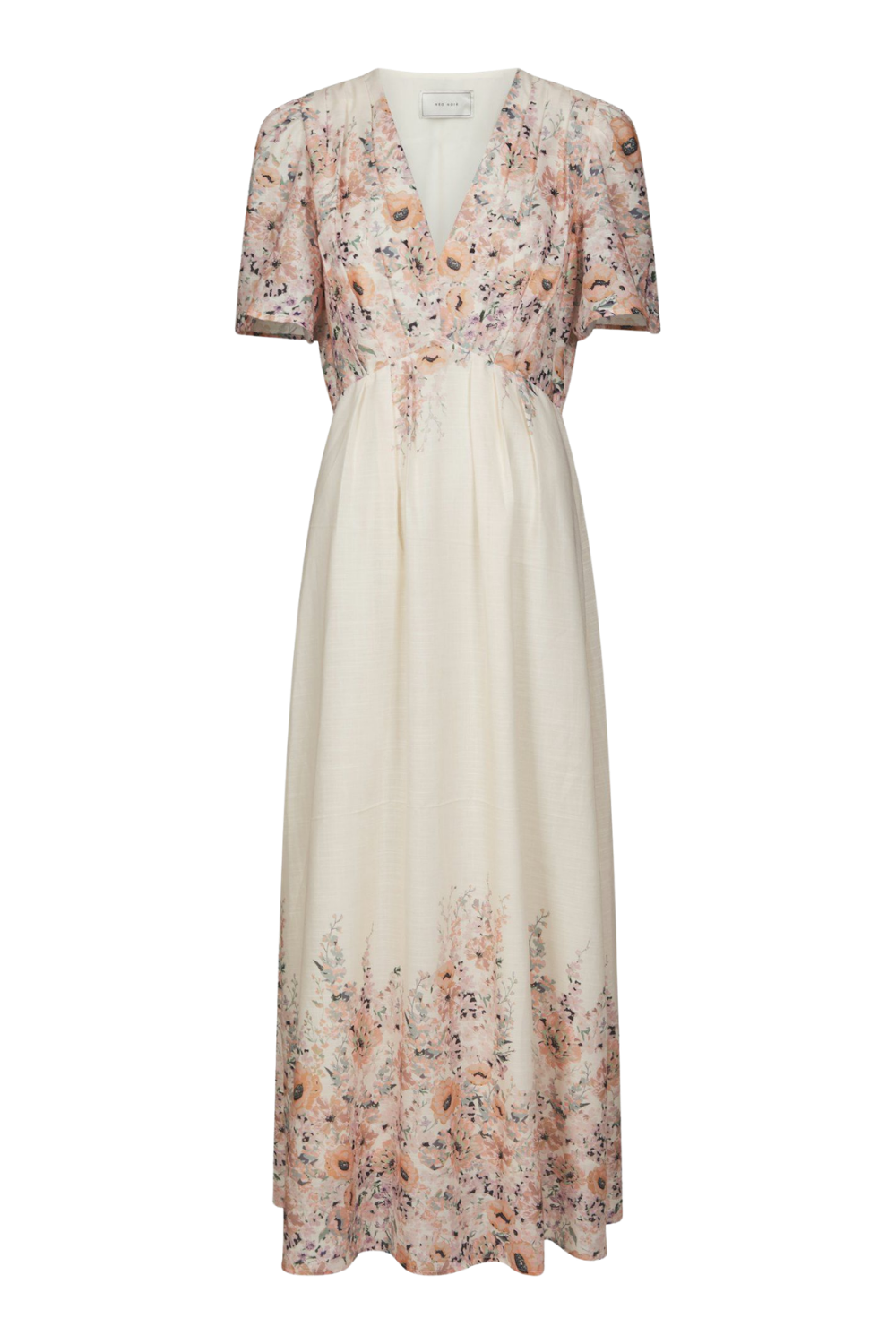 Serna Flower Print Dress - Burned Powder