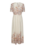 Serna Flower Print Dress - Burned Powder