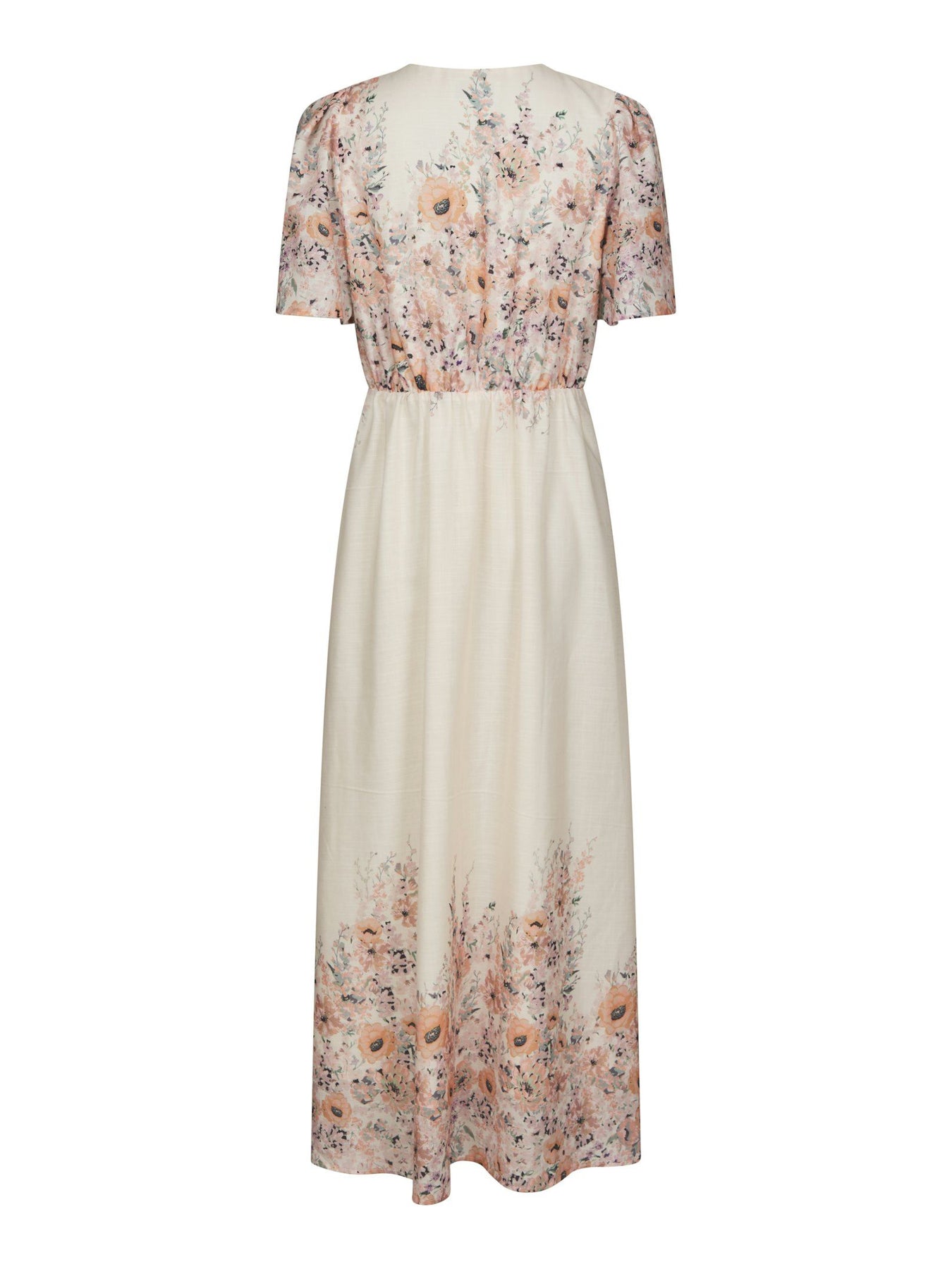Serna Flower Print Dress - Burned Powder