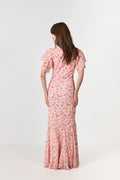 Celesse Flower Fade Dress - Light Pink