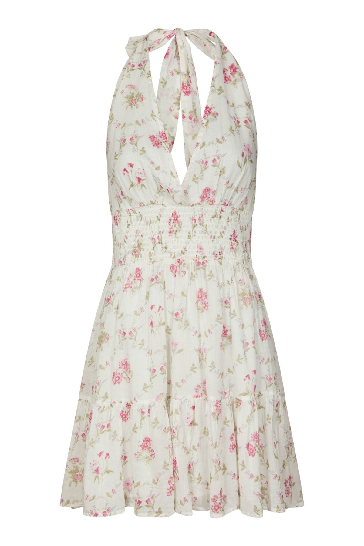 Magda Spring Flower Dress - Off White