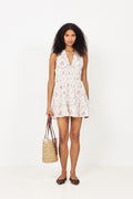 Magda Spring Flower Dress - Off White