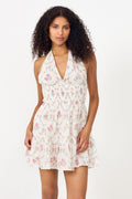 Magda Spring Flower Dress - Off White
