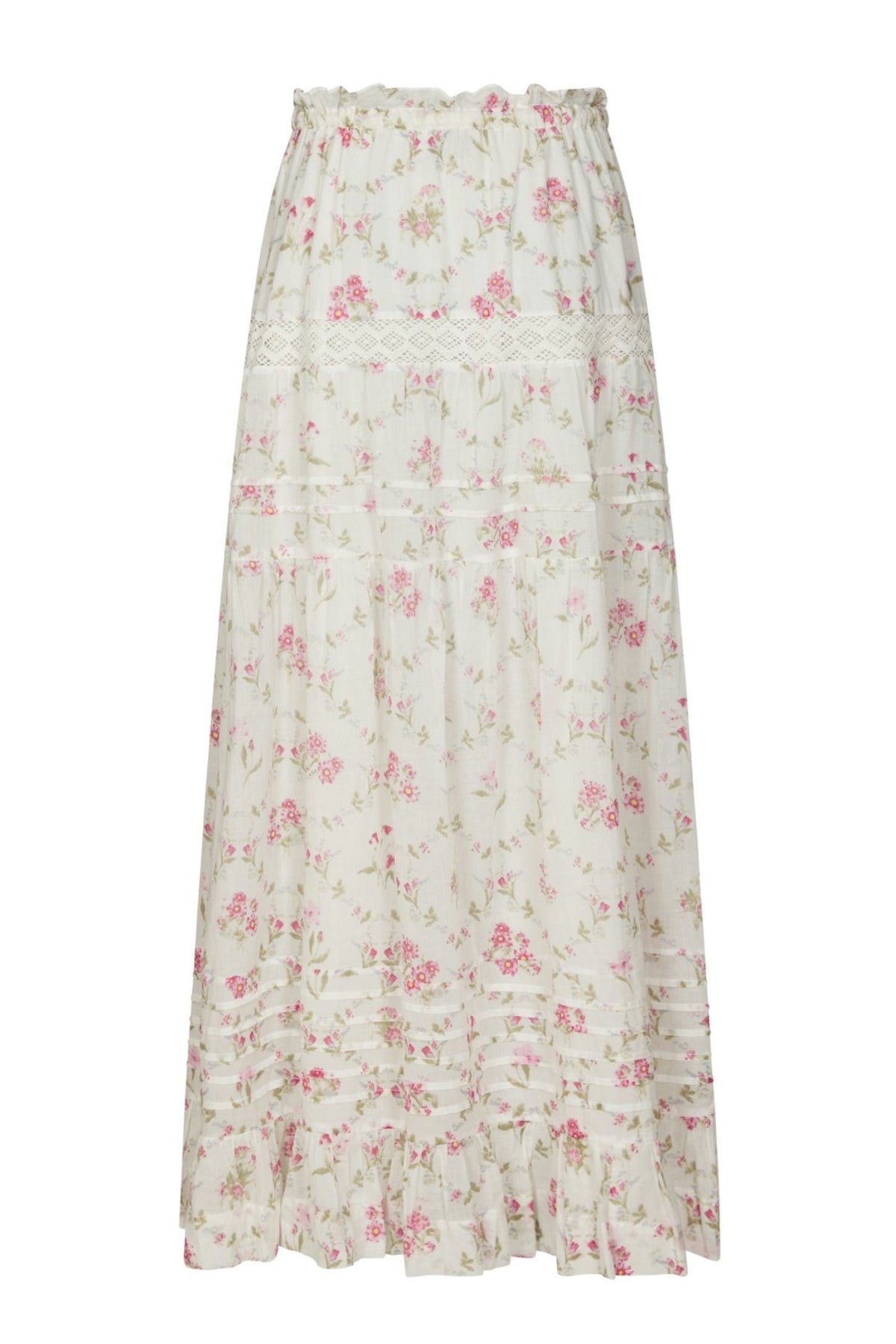 Fippo Spring Flower Skirt - Off White