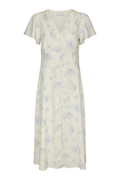 Eleni Delicate Flower Dress - Creme
