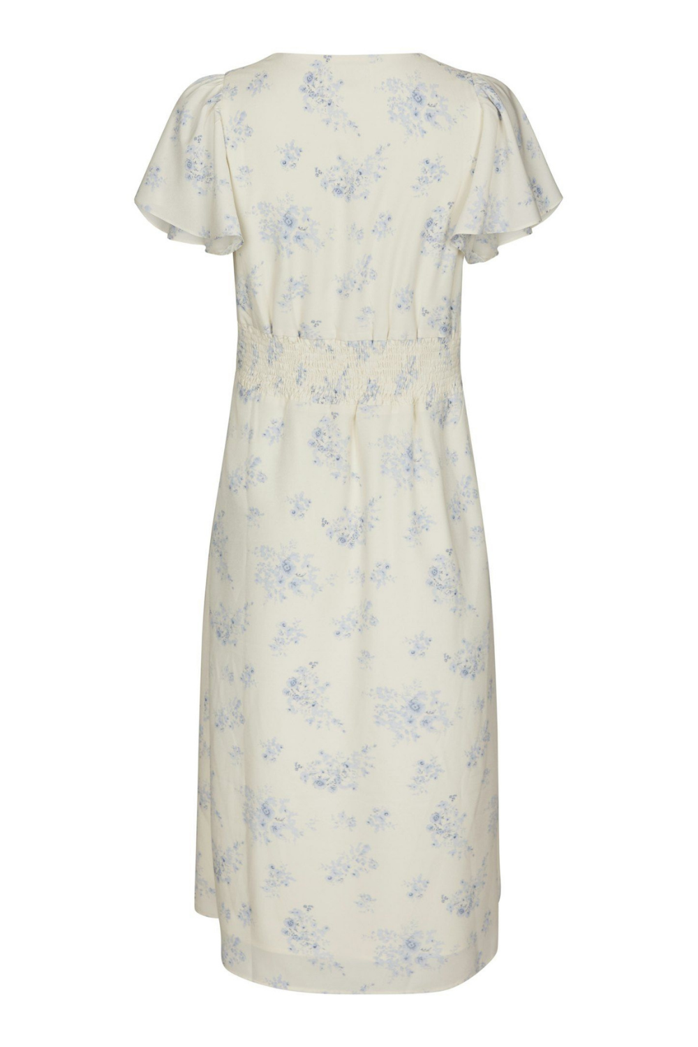 Eleni Delicate Flower Dress - Creme