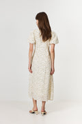 Illana Small Rose Flower Dress - Light Yellow