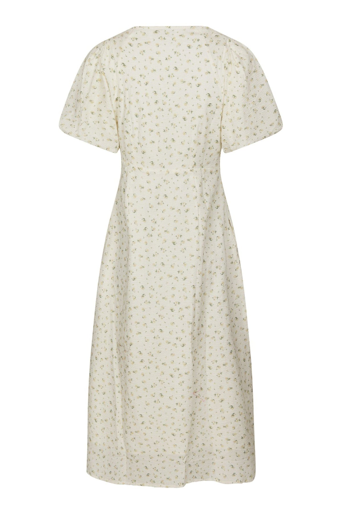 Illana Small Rose Flower Dress - Light Yellow