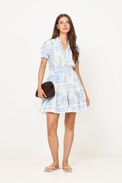 Constance Porcelain Dress - Light Blue