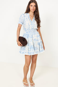 Constance Porcelain Dress - Light Blue