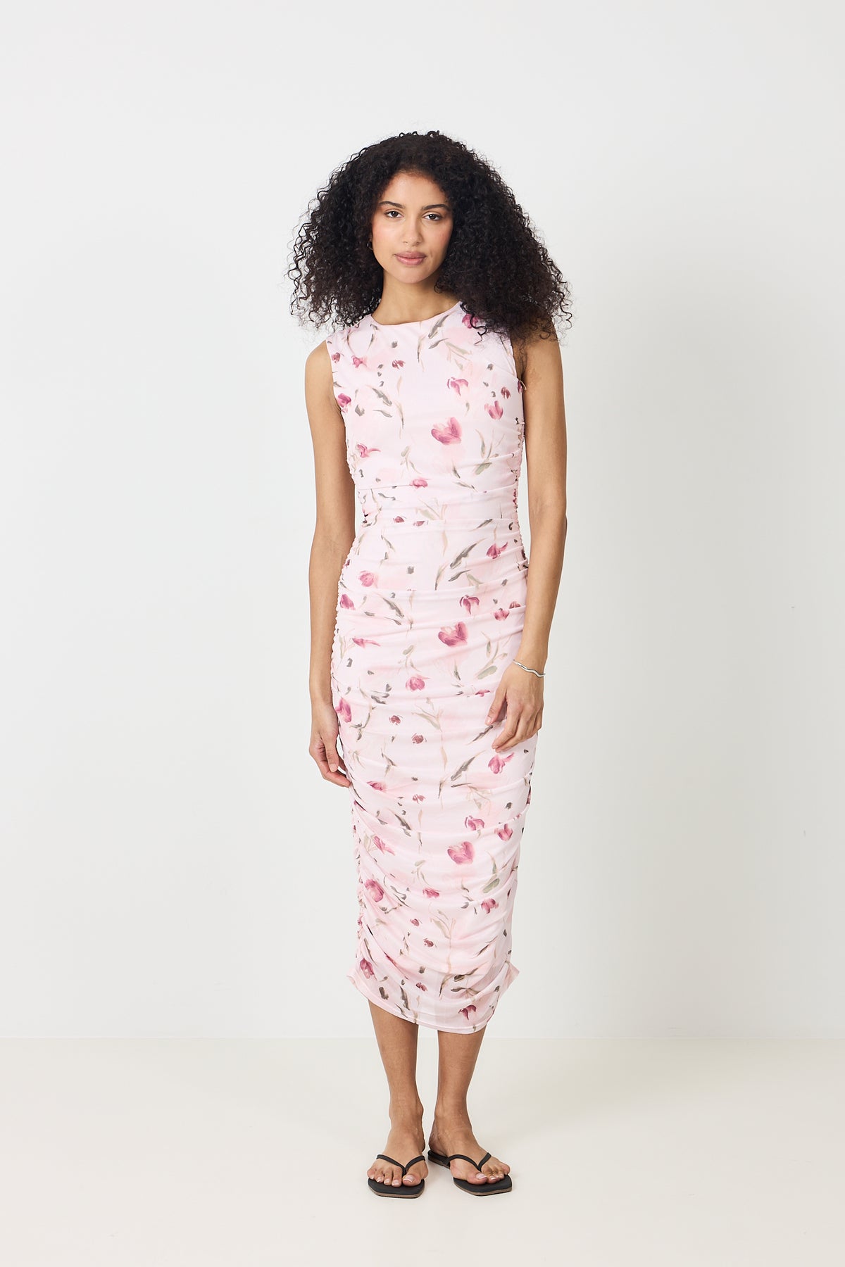 Corilina Artist Mesh Dress - Light Pink