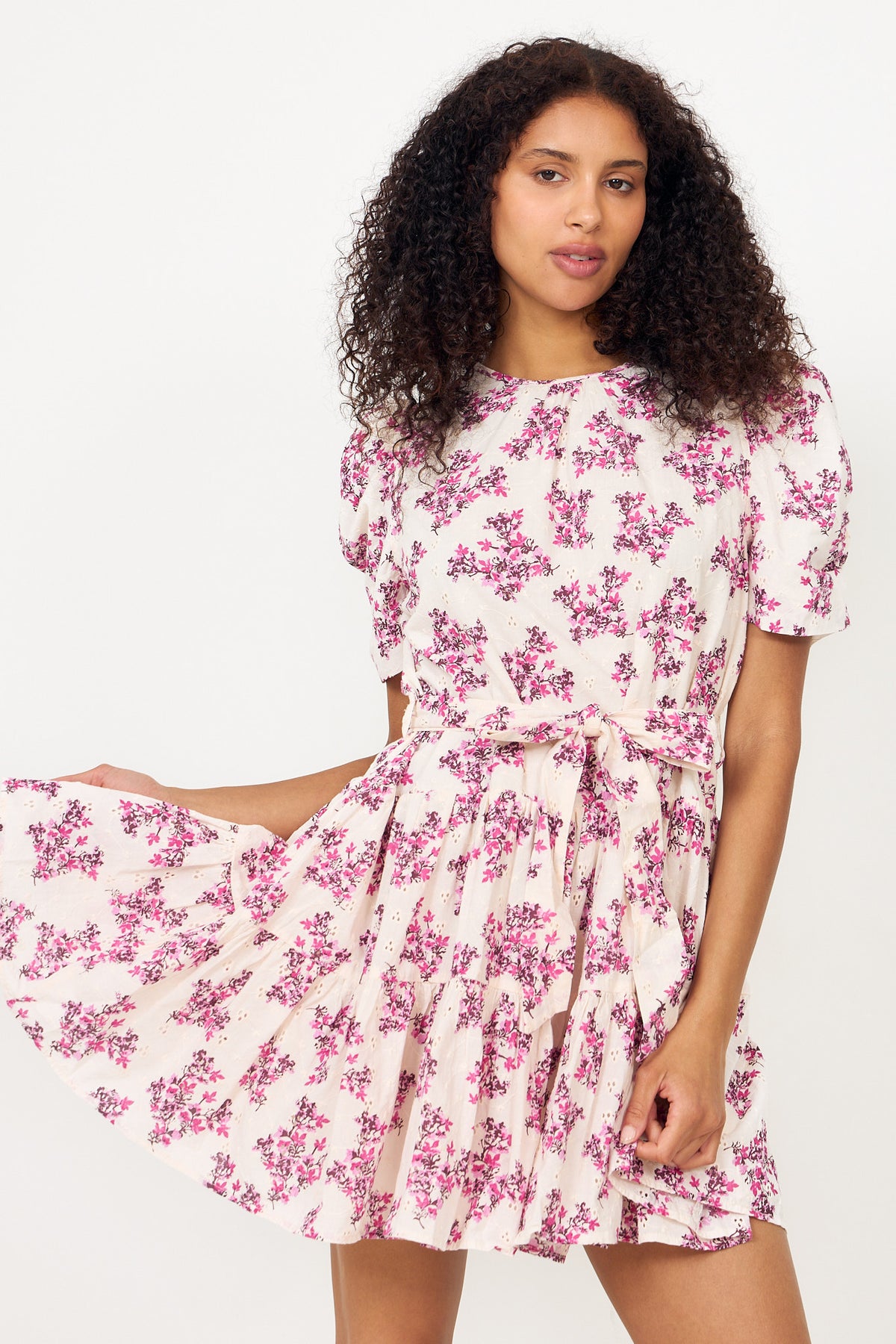 Annitas Starling Flower Dress - Fuchsia