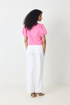 Moisa Linen Blouse - Pink