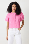 Moisa Linen Blouse - Pink