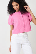 Moisa Linen Blouse - Pink