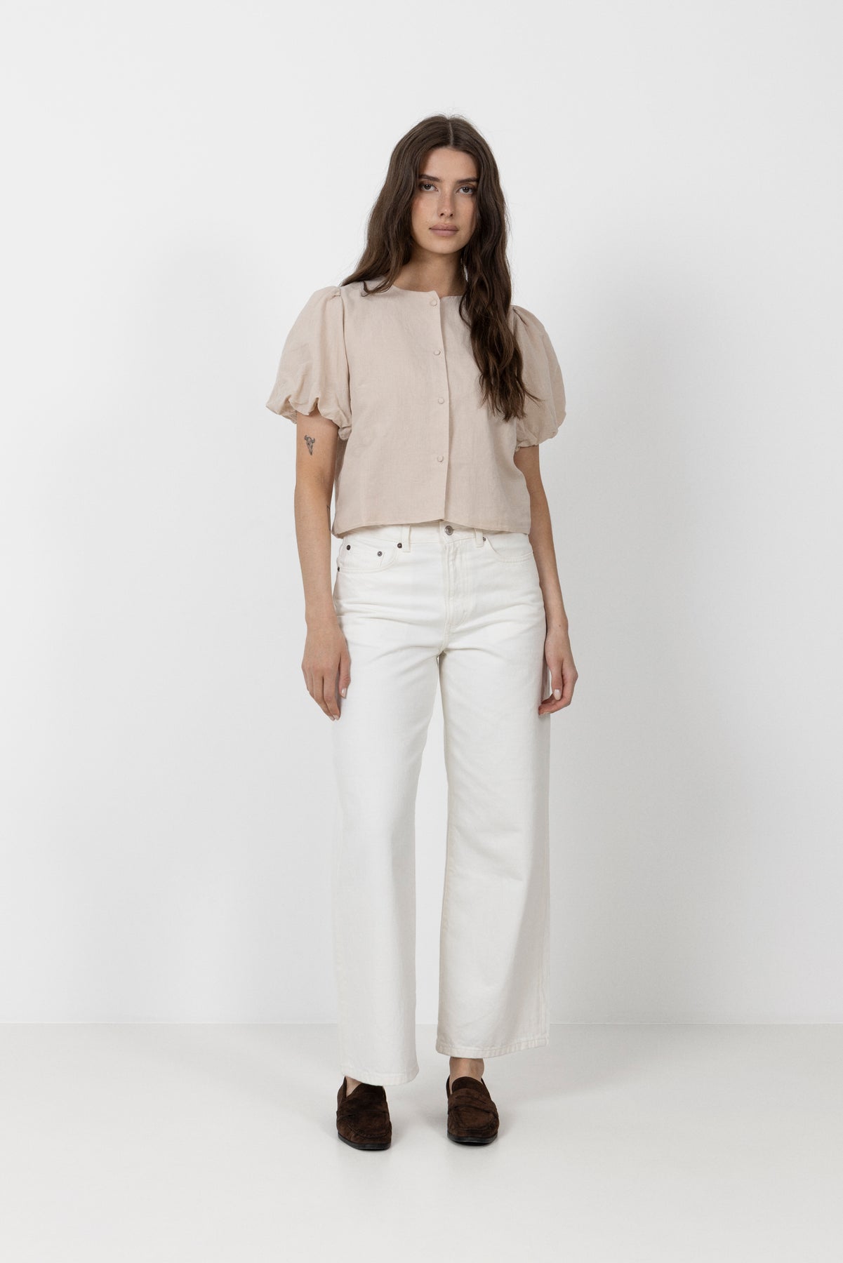 Moisa Linen Blouse - Sand