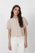 Moisa Linen Blouse - Sand