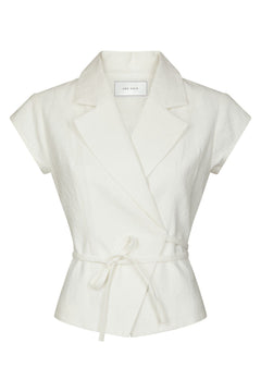 Salima Ramie Waistcoat - Off White