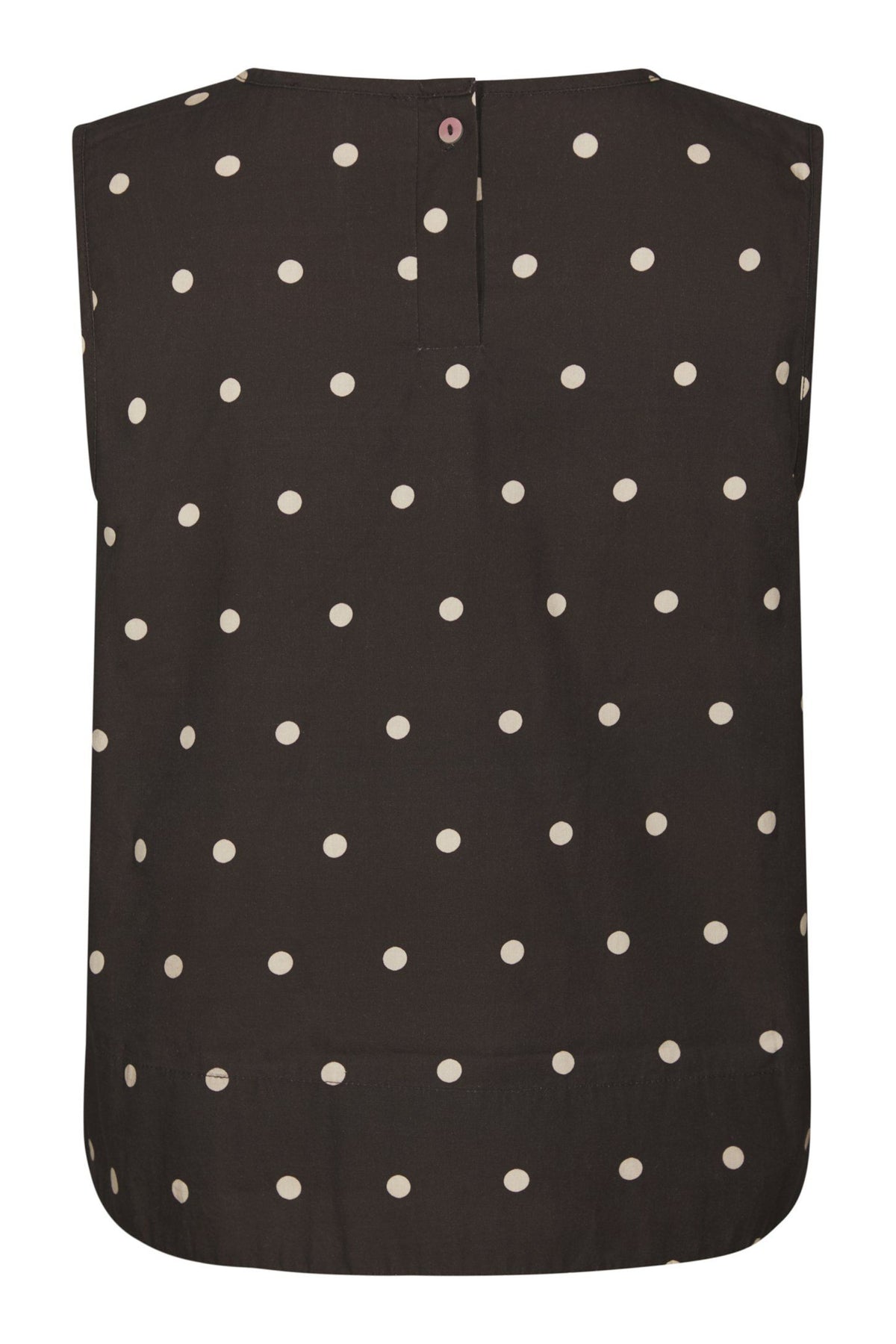 Polly Dot Top - Dark Brown