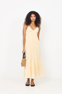 Elorie S Voile Dress - Butter Yellow