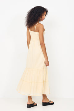 Elorie S Voile Dress - Butter Yellow