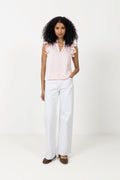 Stella Heavy Sateen Blouse - Light Pink