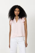 Stella Heavy Sateen Blouse - Light Pink