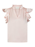 Stella Heavy Sateen Blouse - Light Pink