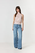 Jos Big Dot Top - Light Pink