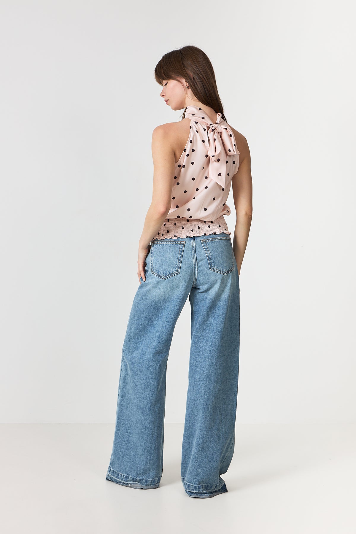Jos Big Dot Top - Light Pink