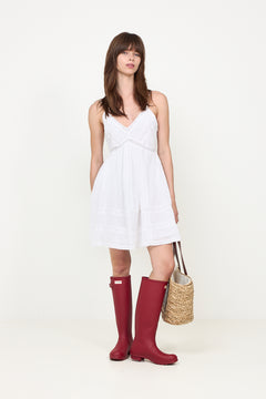 Valora S Voile Dress - White