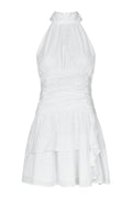 Amaris Dobby Dress - White