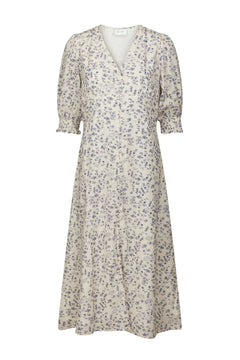 Valley Structure Flower Dress - Off White