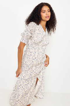Valley Structure Flower Dress - Off White