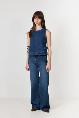 Svetlana Denim D Top - Blue